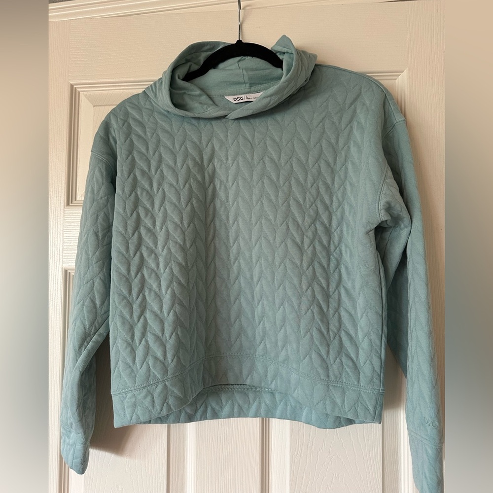 DSG Quilted Hoodie - Soft Teal